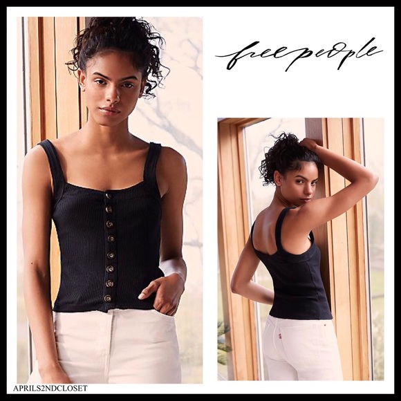 FREE PEOPLE BOHO CAMI TANK TOP SLEEVELESS TEE A2C - Picture 14 of 14